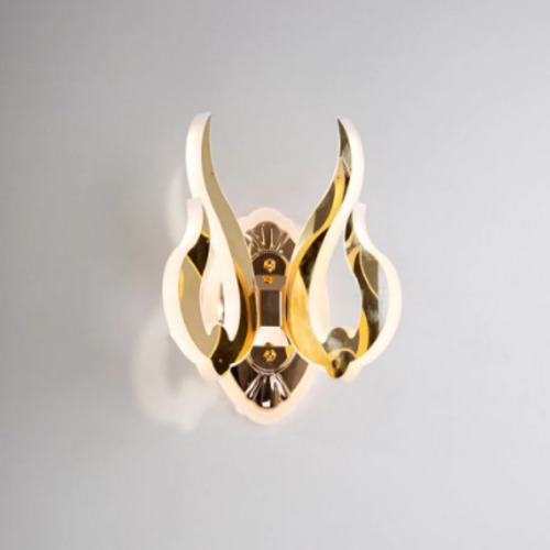 Gold Wall Lamp 13 cm Length, 22 cm Width | 