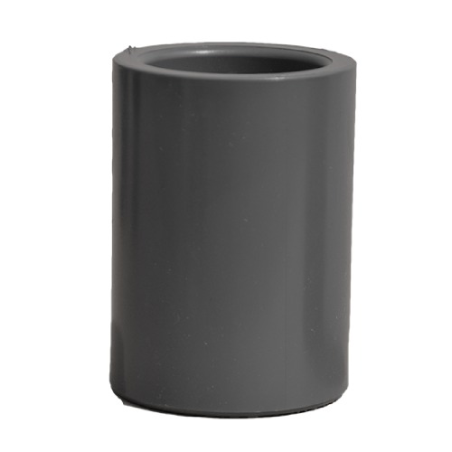 Coupling PVC Schedule 80 3P Pipe Size 2 inch Outside Diameter 72.9 mm Dark Gray | 3 P pipes factory