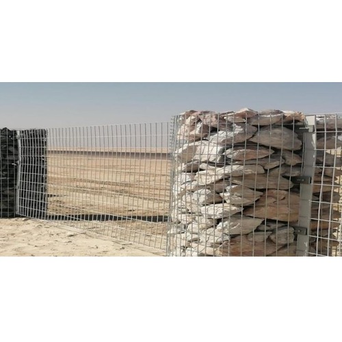 Galvanized Steel Gabion Fence 350 mm Wide | Najd Wires industry Co.