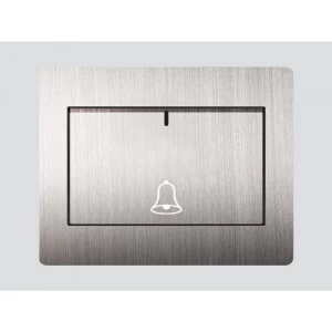 Doorbell Switch E62 7×7 cm Silver Steel, 10 Amp | Art DNA