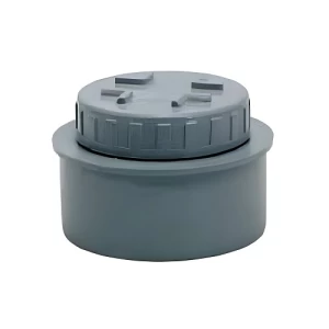سدة فحص UPVC مقاس 36 مم، طول 47 مم، لون رمادي | Cosmoplast