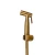 Bidet Mixer Made of Stainless Metal 304, Equipped with 1.2 m Hose, High-Pressure Resistant 15 Bar, Matte Gold Color, Size 7.5 × 13.1 cm