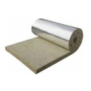 Rock Wool Roll Laminated with Aluminum Foil 2.4x1.2 m, Density 100-130 kg/m3 | Saudi Rock Wool