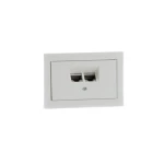 فيش مزدوج بيانات كي1، أبيض اللون، مقاس 7×14 سم