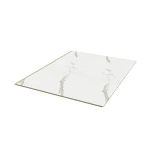 Decorative Wood Alternative Cladding White with Gray Veins, Height 290 cm, Model 8-407
