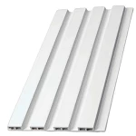 Artificial wood alternative for flooring, white color, size 15.9 x 290 cm, model number 159-153