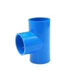 PPR Plastic Tee 87.5° , Size 75 x 110 mm, length 231 mm, blue | Al Mona