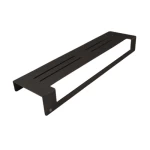 Glass Shower Shelf,  Size 400x100x50 cm, Glossy Titanium