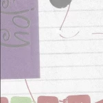 ورق حائط شبابي لون احمر واخضر مع بنفسجي، طول 10 م، عرض 53 سم 