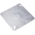Square Electrical Cover Galvanized Steel Size 10x10 inch, Hole Size 1/2 inch | Al-Rouf
