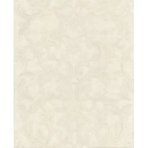 Italian Wallpaper 10m x 0.73m Off White, Model 24037 | Balbaid Decor Company