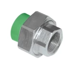 PPR Union with Brass  Al-Jawdah Size 32 mm × 1 inch  Outside Diameter 45.2 mm Green Color