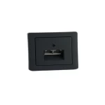 فيش تليفون مزدوج كيو1، لون أسود، مقاس 7 × 14 سم