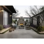 أرضيات سيراميك مطفي 43×43 سم، سماكة 12 مم، لون رمادي رخامي | الخزف السعودي