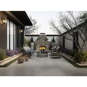 Matte Ceramic Floors 43x43 cm, 12 mm Thick, Marble Gray | Saudi Ceramics