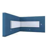 فوم سيكلو حجري للديكور الداخلي لون أبيض مقاس 15 سم 