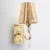 Engraved Gold Wall Lamp, 33 cm Height, 10 cm Width