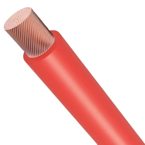 سلك كهرباء نحاس شعر 95 مم2 مرن 600/1000 فولت، عزل PVC 105°C أحمر | شركة كابلات الشرقية للصناعة