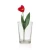 Artificial tulip flowers, Size 36 cm, red color