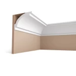 PU Foam Interior Decorative Cornices, Size 244x5x7 cm, White Color | Zakharef Company