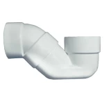 UPVC Plastic Elbow SIPHON size  4 inch  color   White | Almanar Factory