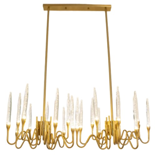 Modern Ceiling Light 10 ×110 ×34 cm Gold Finish | 48623