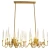 Modern Ceiling Light, Gold Finish, Size 10 ×110 ×34 cm 