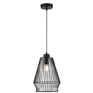 Modern Hanging Light 23x25 cm, Minimal Design, Black | 49526