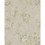 Italian Wallpaper Pale Green Color Floral Design, Size 10mx1.06m, Model 81656