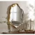 مرايا ديكور مقاس 121×96×7 سم، لون ذهبي و فضي، تصميم جزيرة