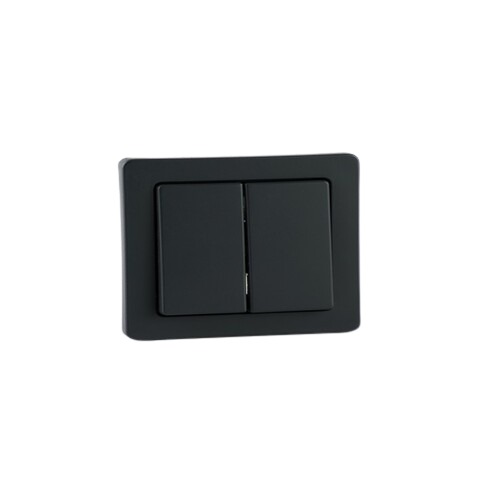 Double Q1 Switch 10 Ampere, Size 7 × 14 cm, Black Color | 