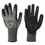 Coated glove, size 9 XL, gray and black