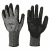 Coated glove, size 9 XL, gray and black