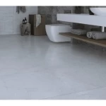 Matte floor tiles, thickness 10 mm, length 60 cm, width 60 cm, light gray color |  Saudi Ceramics