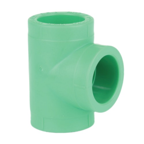 PPR Plastic Tee Size 50 mm Green | Al Watania Industrial company | Al Watania for Industries