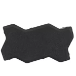 Uni Interlock Tiles, Size 22.5 cm × 11.3 cm, height 6 cm, Black | Al Sarif Company