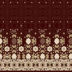 موكيت مساجد صوف صناعي، سماكة الوبر 12 ملم، لون أحمر، مع نقشة، موديل أندلسية