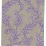 Italian Wall Covering  Beige With Purple Color, Size 10m×0.70m, Model 12034