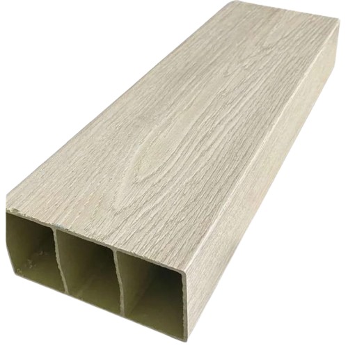 Partition Wood Alternative PVC 10×5 cm, 2.90m Height, Light Beige | Luxury line