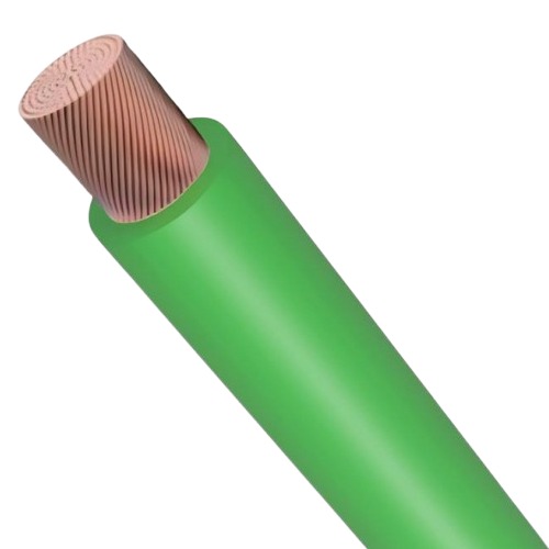 لفة سلك نحاس شعر 185 ملم 450/750 فولت، معزول PVC (70°C)، أخضر | شركة كابلات الشرقية للصناعة
