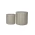 Fiberglass decorative plant pot, large size 70x70x70 cm, grey color 