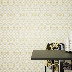 Geometric Design Wallpaper Size 10 mx50 cm, Gold Color | 