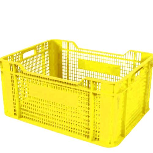 حاوية HDPE بلاستيك 51×39×24 سم أصفر، موديل 70QAR | مصنع الفريدي للصناعات البلاستيكية