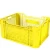 HDPE Plastic container, dimensions 51×39×24 cm, yellow color, model 70QAR
