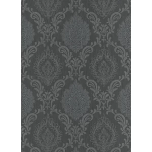 Classic Wallpaper 10m x 0.53m Dark Gray, Model 10030-15 | Balbaid Decor Company