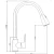 Sink Mixer Length 41 cm Width 25 cm Black Color | Algafary Sanitary ware - Image 2