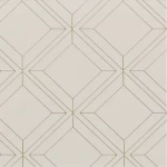 ورق جدران بلجيكي لون بيج تصميم هندسي، مقاس 10 م×0.53 م، موديل فينيتسيا