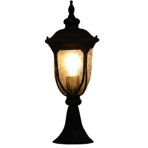 Outdoor Floor Lighting Lantern Small 17x45 cm Black | Matkel Store