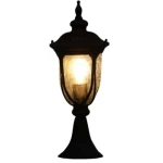 Outdoor Floor Lighting Lantern, Small, Size 17x45 cm, Black Color