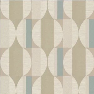Belgian Geometric Wallpaper 10 m x 0.53 m Beige, Model Maison | Abyat Company